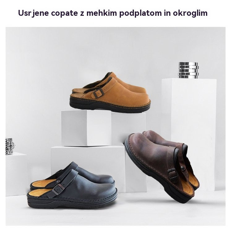 ✨【39–48】 😎Usnjeni copati z mehkimi podplati
