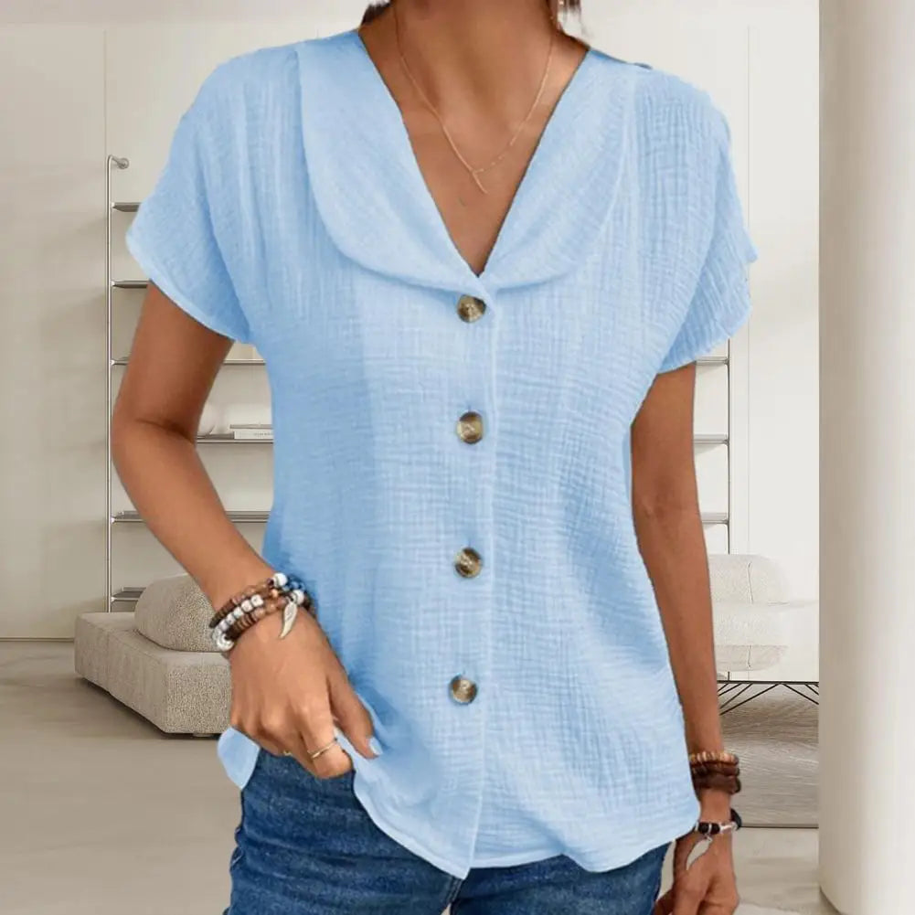 š2025, varÄ, culoare uni, cardigan cu mĆ¢neci scurte, cu nasturi