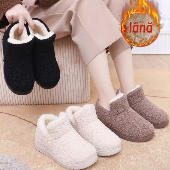 đă35-41ăMeleg gyapjĂș Ă©s bĂĄrsony lapos talpĂș hĂłtaposĂł