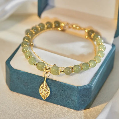 ✨🔥【50% de descuento】de oro de 14K con jade Hetiano