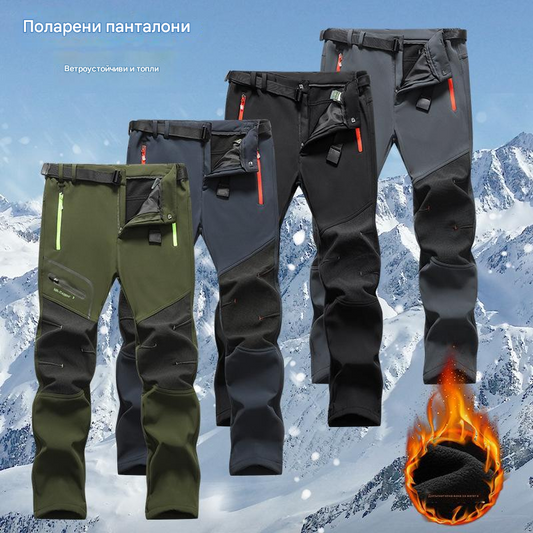 🏃‍♂️【S–5XL】Нови мъжки есенно-зимни панталони за дейности на открито 2026 г. - топли, поларени, водоустойчиви и ветроустойчиви