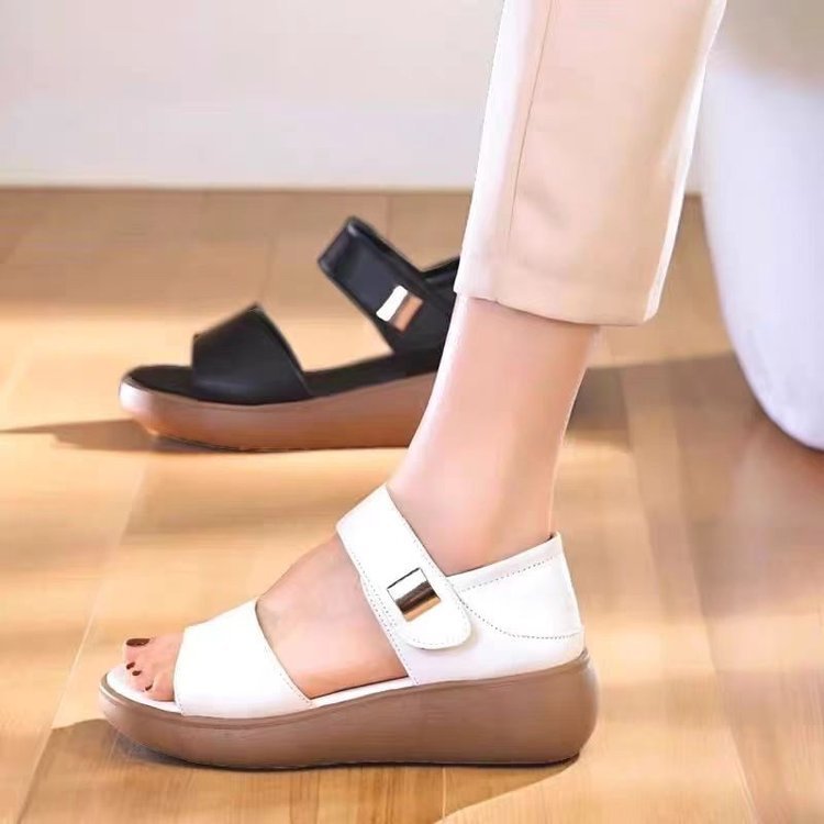 🔥【35-40】🥰2025 nou talpă moale anti-alunecare pantă toc sandale casual