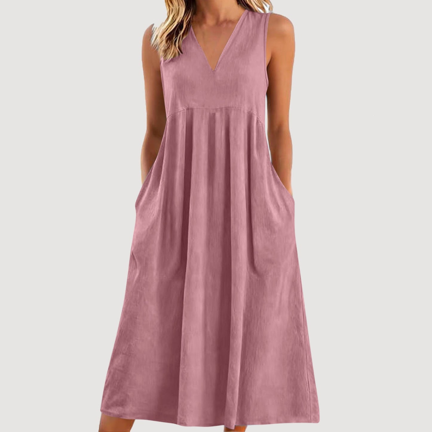 🌺👗Ελαφρύ φόρεμα καλοκαιριού-Ιδανικό για βόλτες και διακοπές, κομψό και άνετο