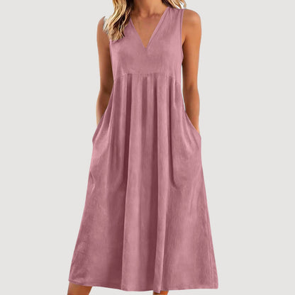 🌺👗Ελαφρύ φόρεμα καλοκαιριού-Ιδανικό για βόλτες και διακοπές, κομψό και άνετο