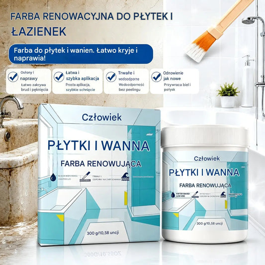🛠️ Zestaw do renowacji płytek i wanien na bazie wody