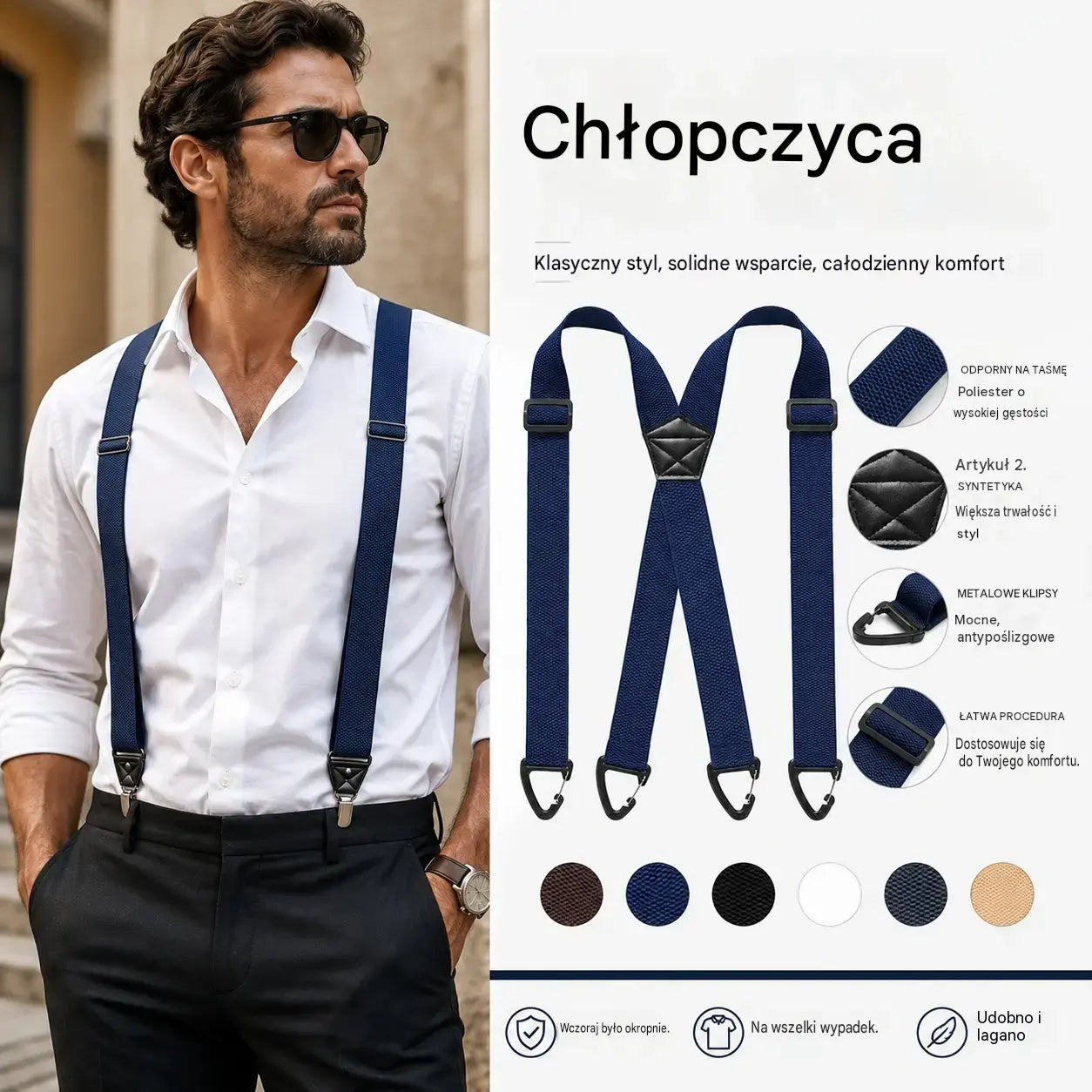 📢📢50% zniżki! 🧷Męska bielizna modelująca z paskiem krzyżowym i klamrą🧷