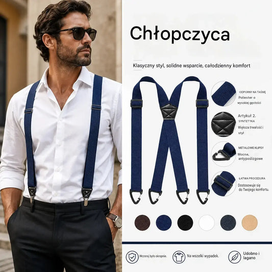 📢📢50% zniżki! 🧷Męska bielizna modelująca z paskiem krzyżowym i klamrą🧷