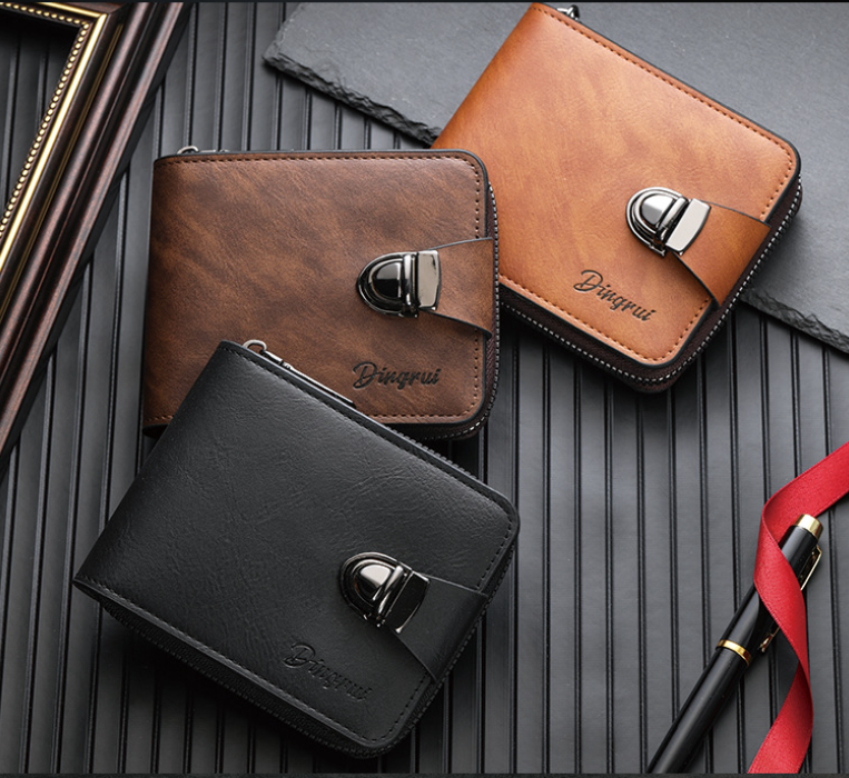 ❤️【Vásárolj 1-et, kapsz 2-t ingyen】2025-ös új férfi cipzáras pénztárca több kártyatartó rekesszel