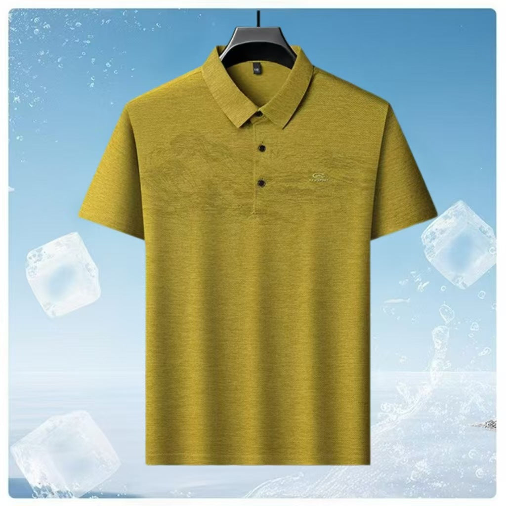 【Kupite 1, dobite 1 gratis】【M-4XL】Nova moška polo majica, ležerna poslovna, enobarvna, 6 barv
