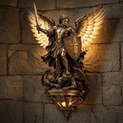 【50% OFF】Lampa ścienna Anioł Stróż św. Michała