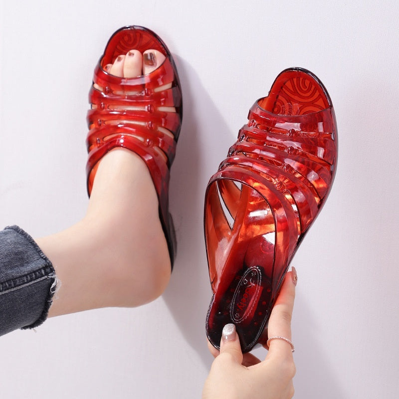 🔥👡【Cumpără 1, primești al doilea gratuit】【36-41】👡 Papuci ortopedici din PVC - confortabili și antiderapanți - ideali pentru vară!