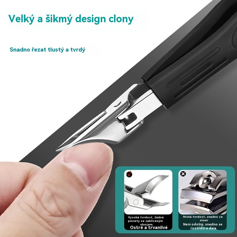 🔥【Kupte 1 a dostanete 1 zdarma】🔥 Nůžky na nehty s protiskluzovou úpravou a 25° zkoseným okrajem (sada 3 kusů)