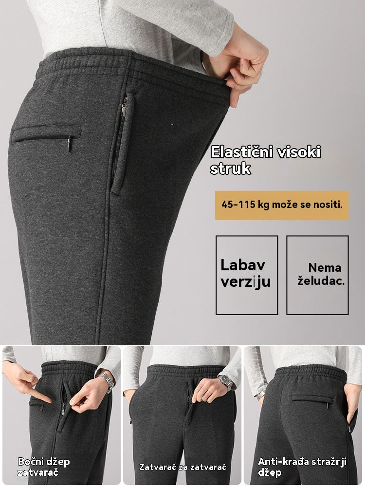 ⏳ 50% popust 🔥【XL-5XL】Moške zimske visokokakovostne nove volnene odebeljene hlače za prosti čas