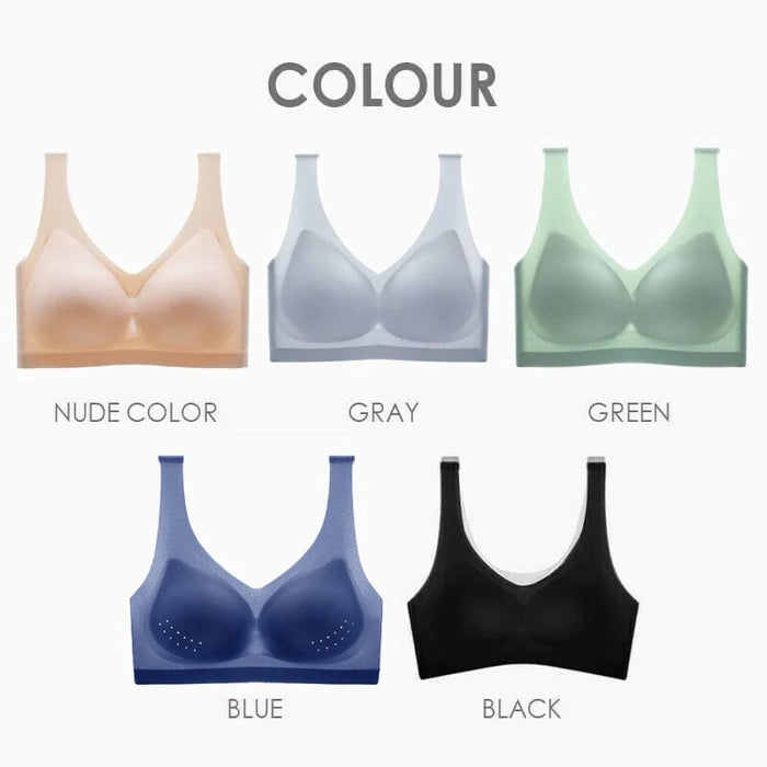 【5 kosov】[M-5XL] Brezšivni ultratanek nedrček Ice Silk