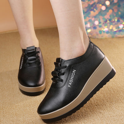 🔥【Reducere de 50%】【35-42】Pantofi de damă din piele cu talpă groasă, noua tendință a modei de toamnă