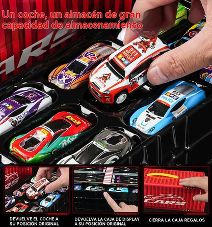 【50% taniej】🎁48 odczepianych miniaturowych autek z wbudowanym garażem