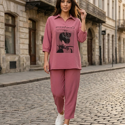 ✨ Dwuczęściowy komplet na co dzień: idealne połączenie wygody i stylu.