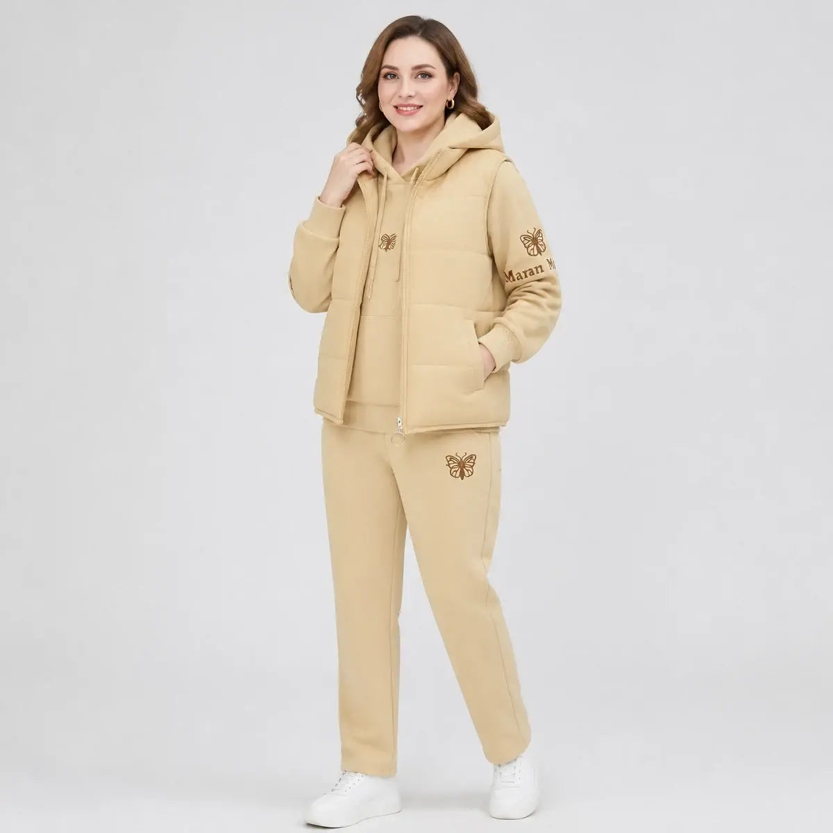 【M-4XL】💟💞Nowość 2026 – trzyczęściowy zestaw w stylu casual (kamizelka + top + spodnie)