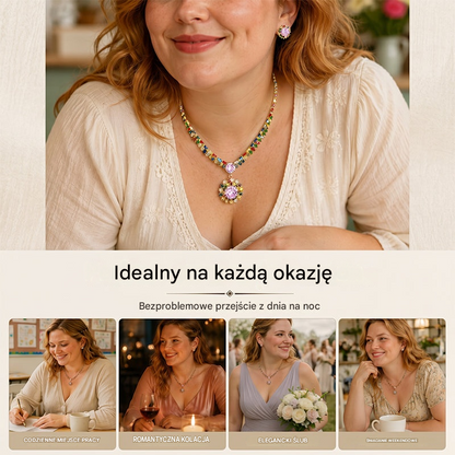 💎 ✨ Lśniący komplet naszyjnika i kolczyków z cyrkonii sześciennych: ponadczasowa elegancja, idealny prezent, idealny na śluby, przyjęcia lub jako luksusowy dodatek na co dzień 💍