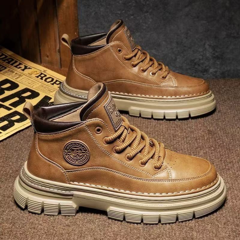 【50% kedvezmény】【39-44】2025 Őszi és téli férfi retró magas szárú cipő, brit retró stílusban