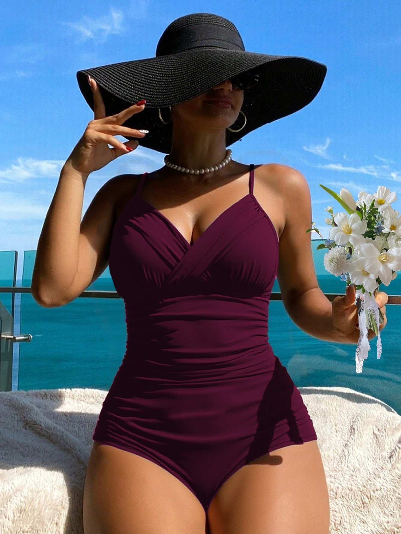 🩱50% отстъпка👙【S-2XL】Втален бански костюм от една част, наличен в няколко цвята