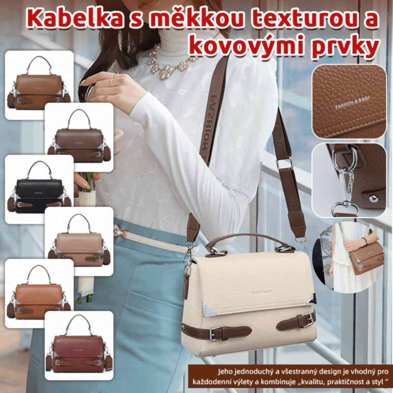 Nova minimalistična torba za čez ramo/čez telo velikega volumna iz pravega usnja v retro slogu