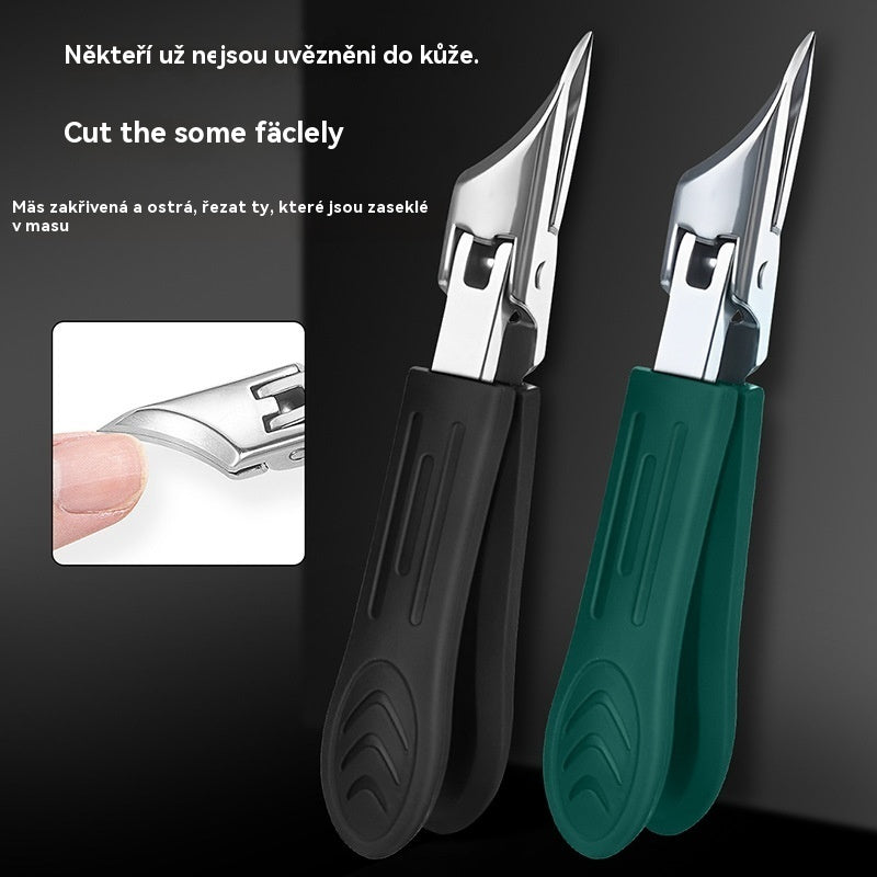 🔥【Kupte 1 a dostanete 1 zdarma】🔥 Nůžky na nehty s protiskluzovou úpravou a 25° zkoseným okrajem (sada 3 kusů)