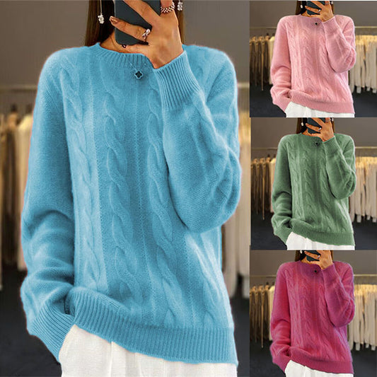 🔥✨【Jesienny nowy styl】【S-2XL】2025 Jednolity kolor Wysokiej jakości miękki i wygodny wełniany sweter