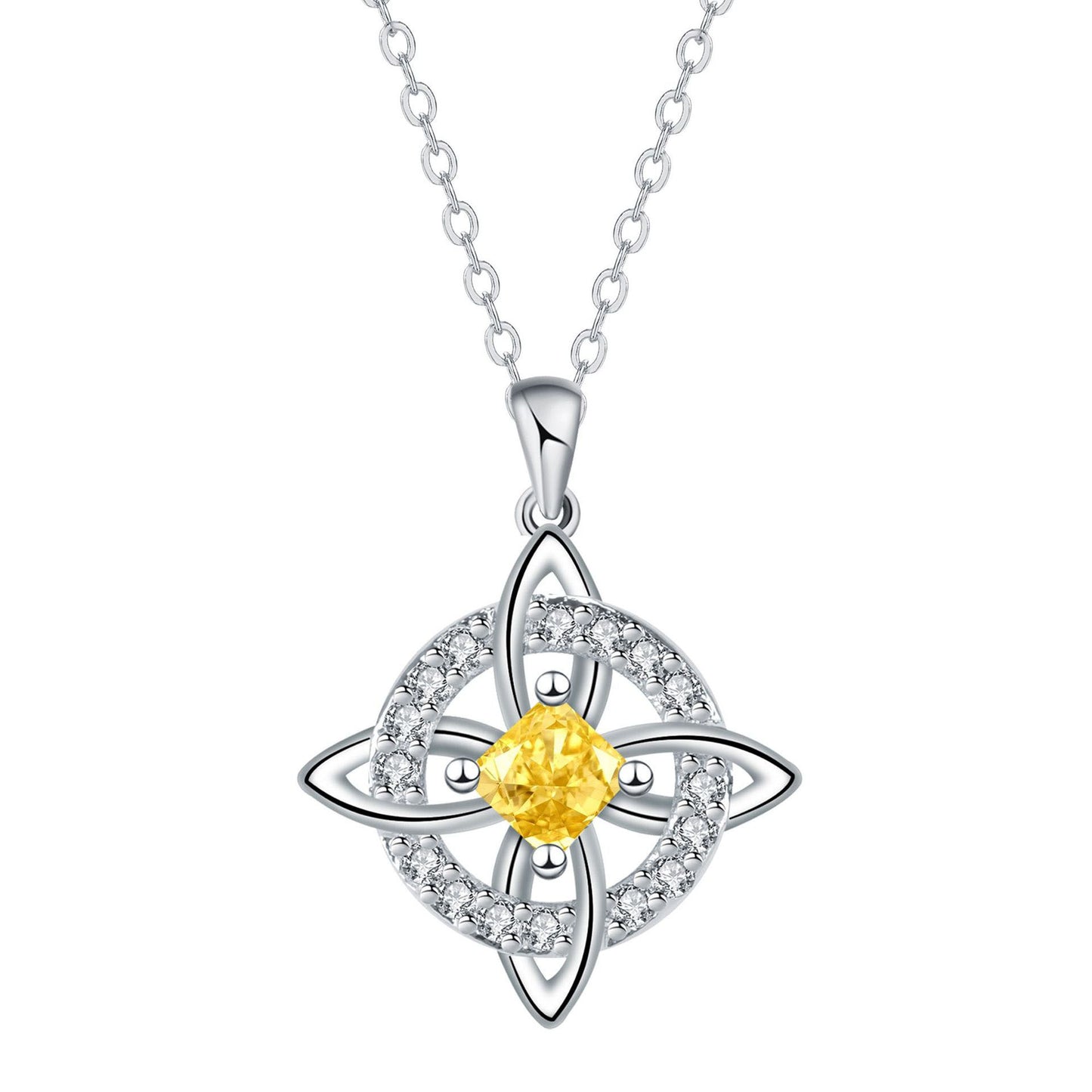 🔮💞Collar místico de nudo de bruja con piedra de nacimiento ✅️Pago contra entrega