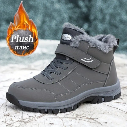 ⛄【Зимна отстъпка -50%🔥🔥】[39-44]Зимни кадифени и дебели топли спортни обувки, неплъзгащи се кашмирени снежни ботуши