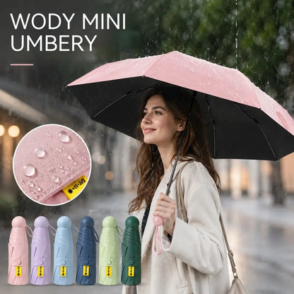 ☔️☀️ Przenośny parasol w kształcie kapsuły, odpowiedni zarówno na słoneczne, jak i deszczowe dni.