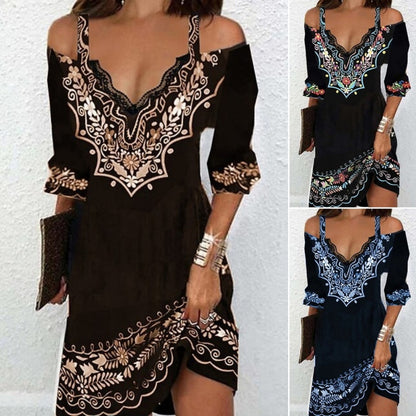 👗🌸【S-5XL】Нова рокля с открити рамене за пролет и лято 2026