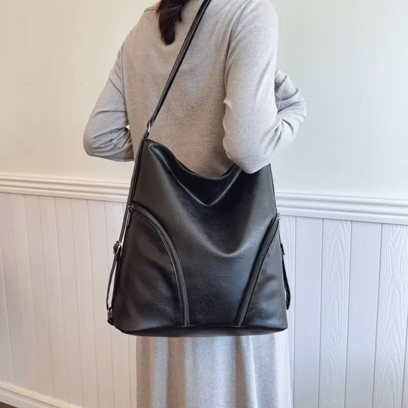 【50% kedvezmény】👝Modern retró válltáska, nagy kapacitású, egy vállon, keresztben vagy mindkét vállon viselhető.