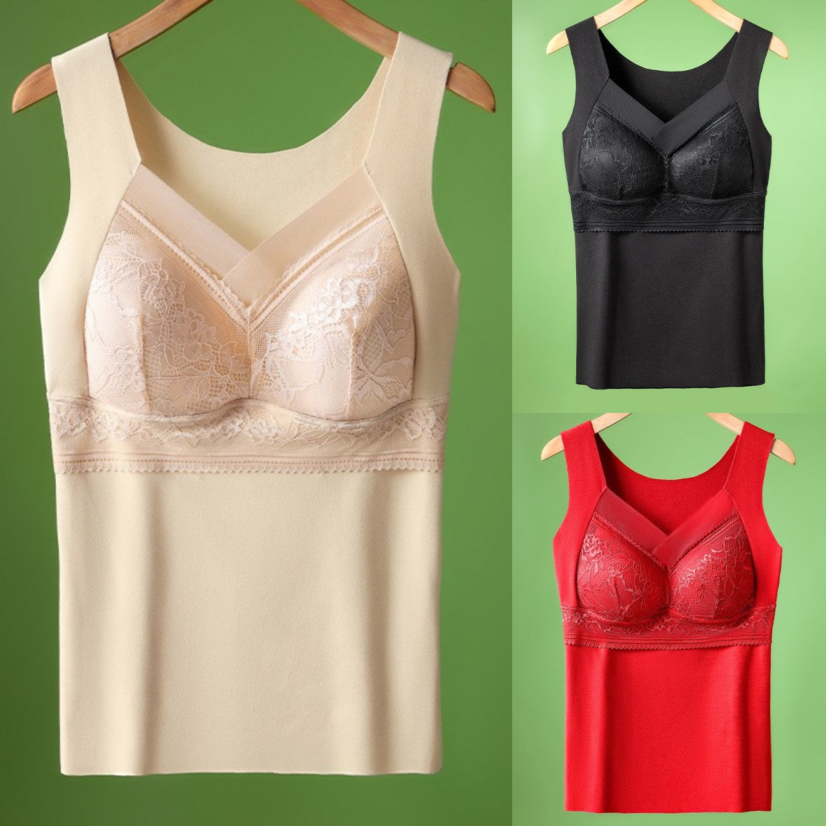 🔥【3 db】❤️【40-100kg】Őszi-téli libabársony csipke fehérnemű, gyönyörű hát, összegyűjtő kiegészítő mellek, mellereszedés megelőzése ✅