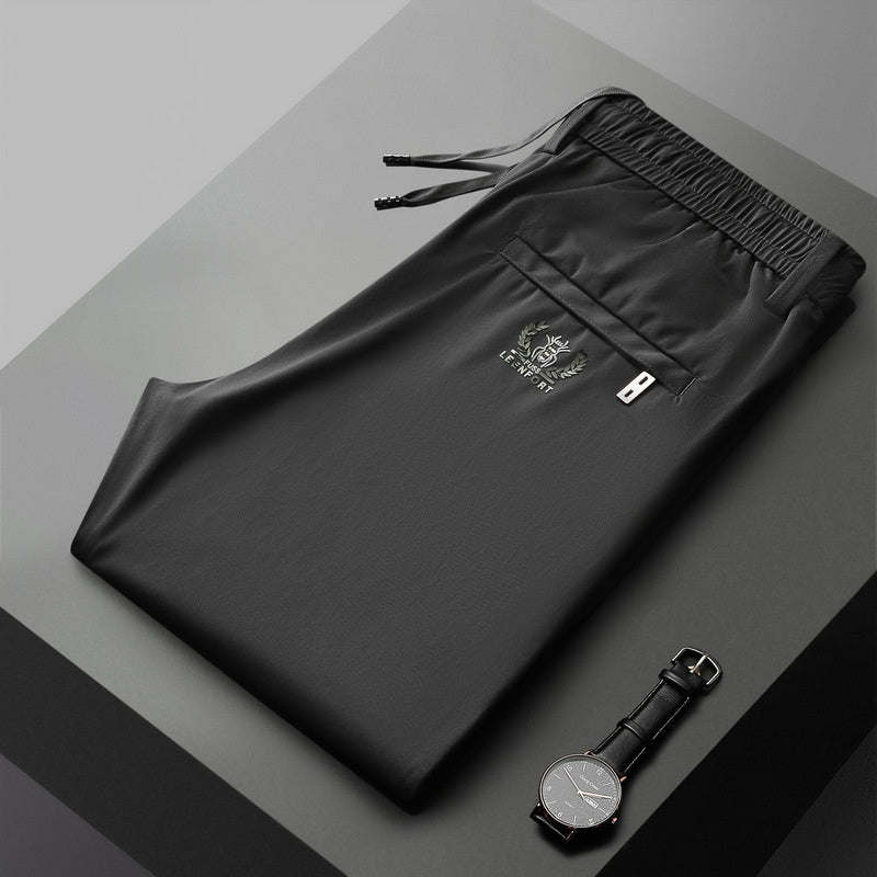 🔥【Kupte 1, dostanete 1 zdarma】【40-115 kg】🔥Pánské elastické kalhoty Glacier Silk, novinka léto 2025