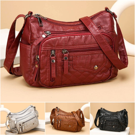 🔥【Reducere 50%】Geantă nouă de umăr/crossbody din piele moale, capacitate mare, 2025