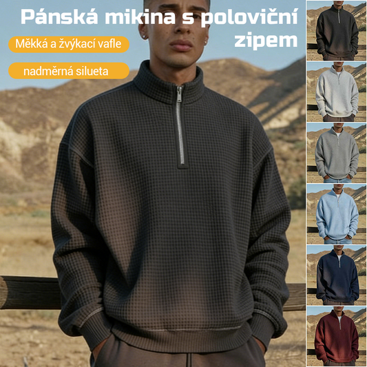 【50 % popust】【S-5XL】Moška jopa s kapuco in zadrgo v evropskem in ameriškem slogu, moška jopa s kapuco in zadrgo s stoječim ovratnikom