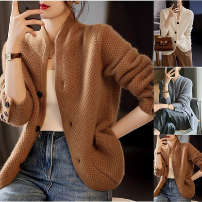 🧥💖✨【Ограничена оферта 50% намаление】Френско елегантно кашмирено палто, леко, топло и универсално