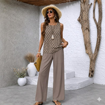 【S-3XL】Zwiewny komplet dwuczęściowy | Lekki, elegancki, wielokolorowy zestaw letni