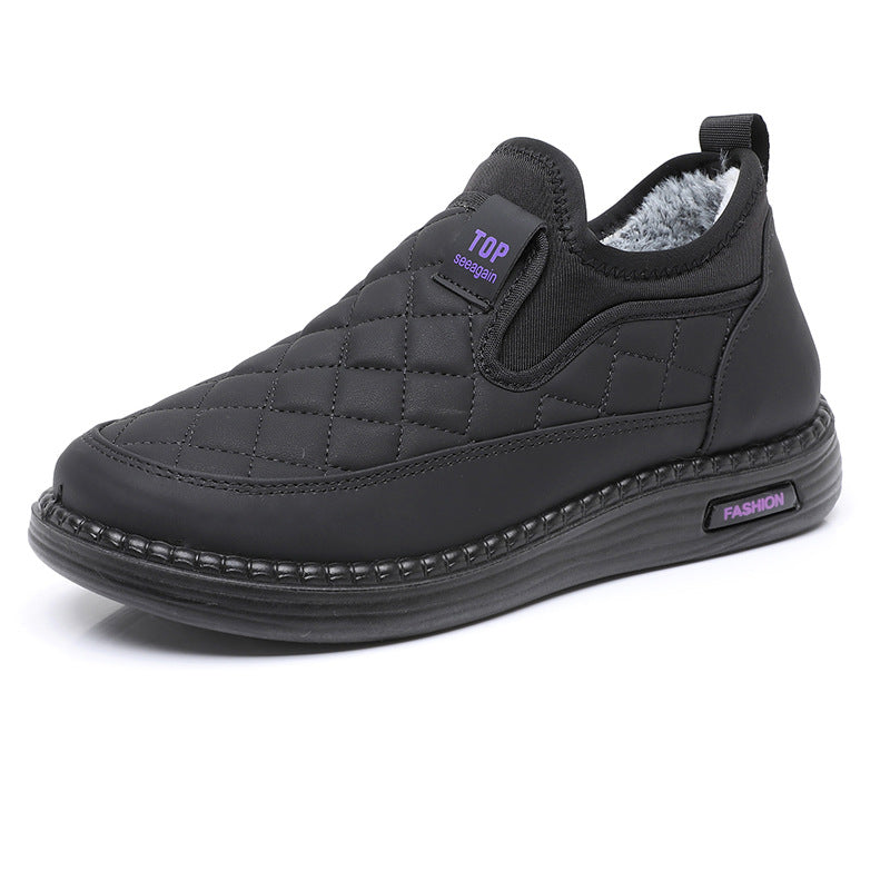 🔥【50% kedvezmény】👢【36-41】 2025 Új Téli Csizma Vízálló Pamut Bőr Plusz Bársony Vastagított Meleg Lapos Csúszásgátló Női Csizma