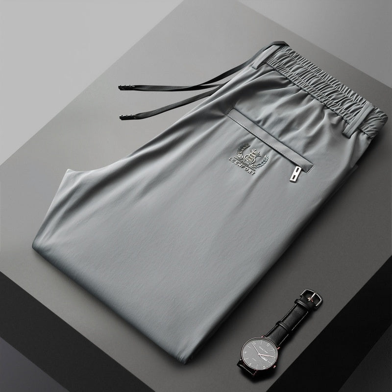 🔥【Kupte 1, dostanete 1 zdarma】【40-115 kg】🔥Pánské elastické kalhoty Glacier Silk, novinka léto 2025