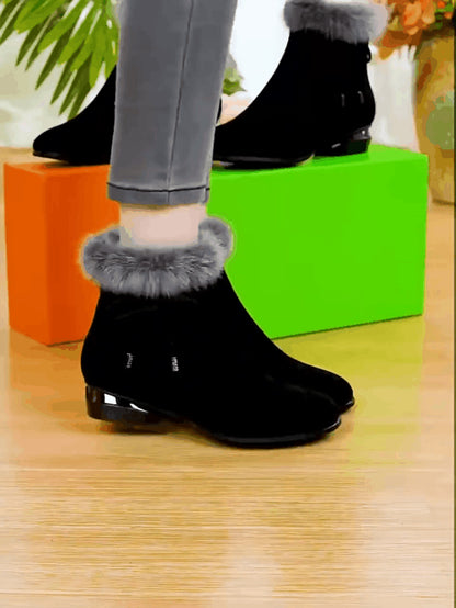 🔥【50% zniżki】【Promocja】Miękkie skórzane botki na średnim obcasie – eleganckie, wygodne i idealne na jesień i zimę!