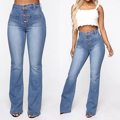 🎀Висококачествен бестселър артикул! 👖【S-4XL】✨2026 Нови дамски панталони с висока талия и разкроени ръкави