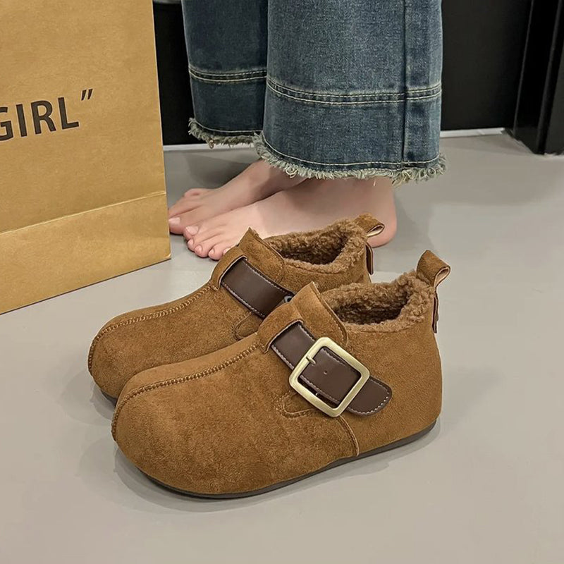 🔥【35–40】Nové módne a všestranné ležérne snehové čižmy s teplou podšívkou, retro štýl Birkenstock