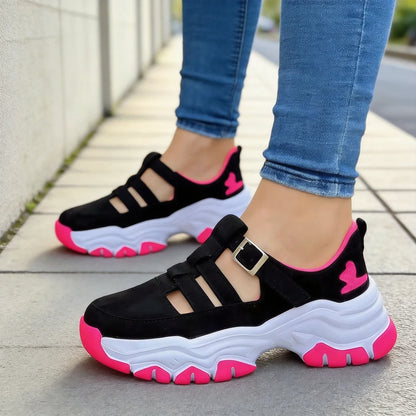 💥Oferta ograniczona czasowo💥【Rozmiary 35-43】Nowe, codzienne sandały sportowe, klamra, gruba podeszwa, okrągły nosek, klasyczne buty damskie