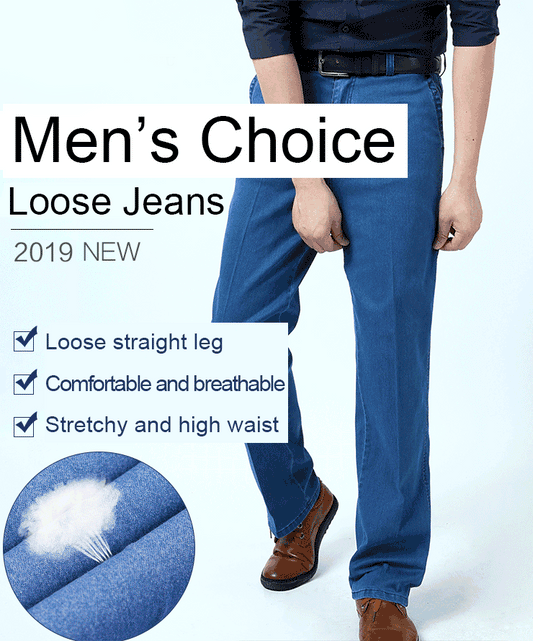 👖 【55-110 kg】2026 Nowe męskie jeansy z wysokim stanem i dużym rozmiarem