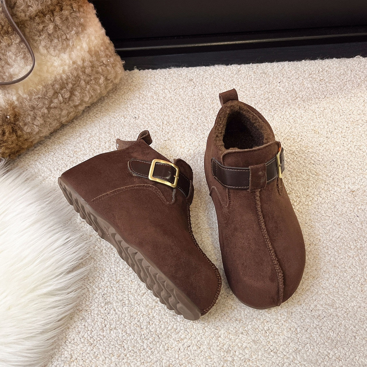 🔥【35–40】Nové módne a všestranné ležérne snehové čižmy s teplou podšívkou, retro štýl Birkenstock