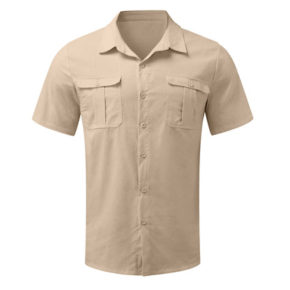 【M-5XL】мъжки ризи с къс ръкав, ежедневни празнични ризи. Леки и дишащи