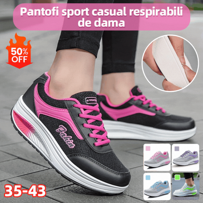 🔥👟【35-43】2025 Нови дамски модни дишащи меки подметки, удобни ежедневни спортни обувки