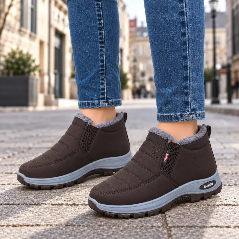 【35-48】Zimné unisex topánky s kožušinovou podšívkou – teplé, pohodlné a protišmykové na chladné dni